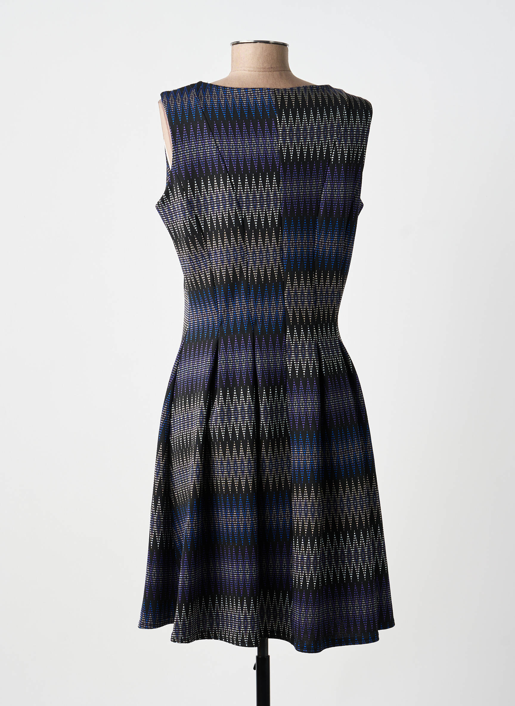 Robe mi-longue sans manche sans manche bleu FILLE A SUIVRE femme