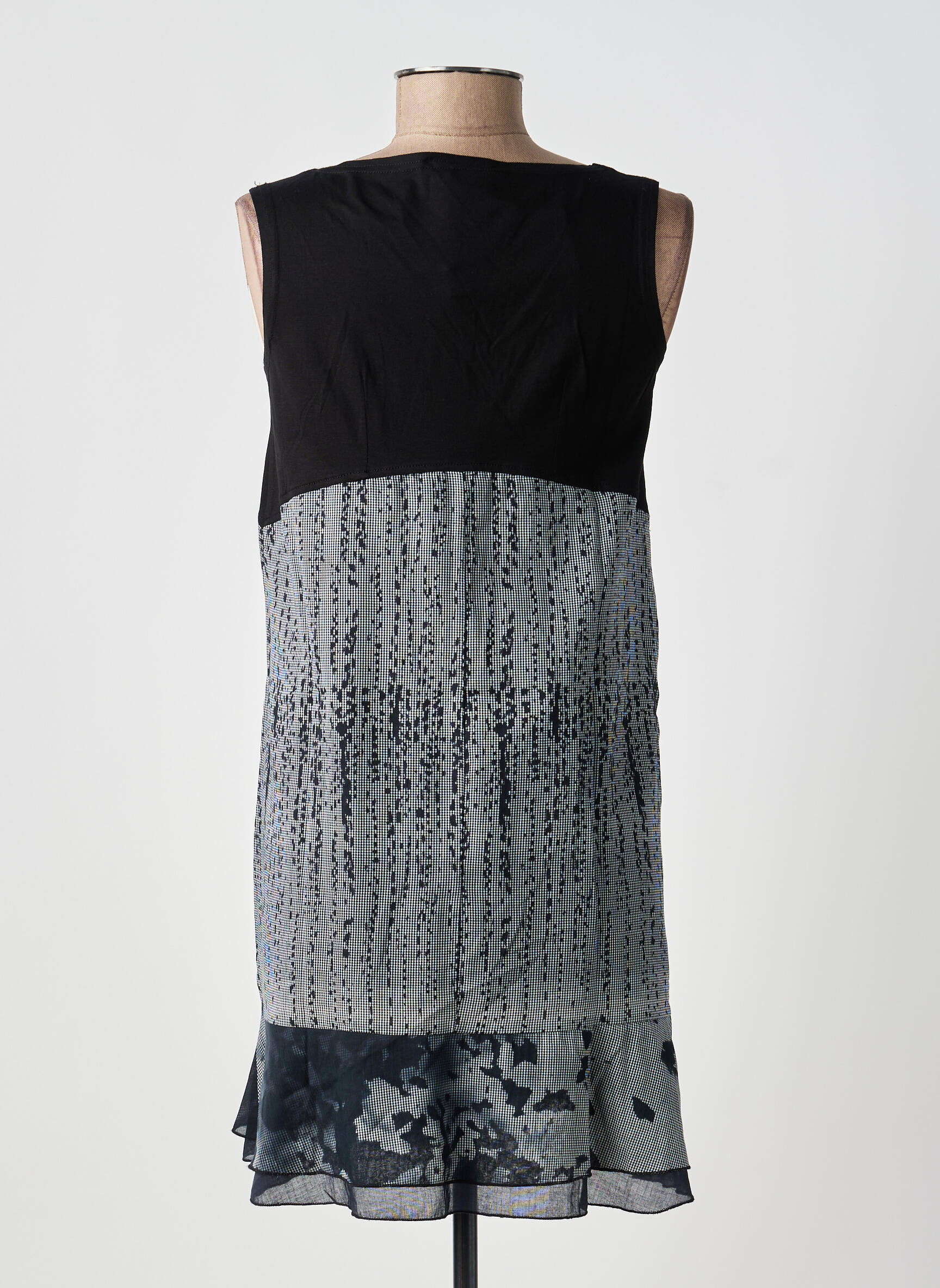 Robe courte sans manche sans manche gris TELMAIL femme