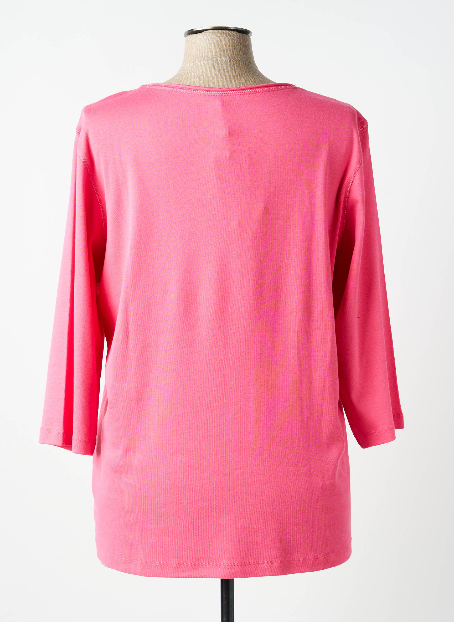 T-shirt manches 3/4 manches 3/4 rose OLSEN femme