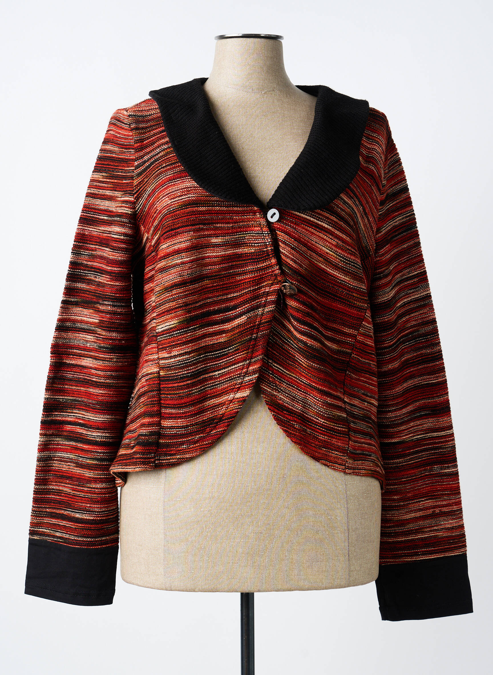 Gilet manches longues stretch orange ALICE ET BARNABE femme