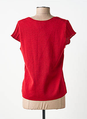 Gilet manches courtes coupe cintrée rouge TELMAIL femme