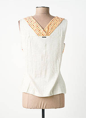 Top stretch sans manche orange ALICE ET BARNABE femme