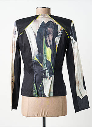 Veste casual col rond noir PAUL BRIAL femme