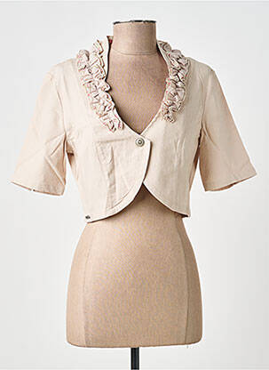 Boléro manches courtes beige ALICE ET BARNABE femme
