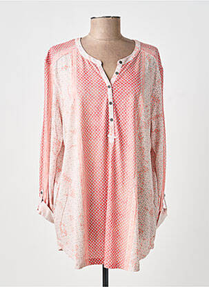 Blouse imprimé fantaisie manches longues rose OLSEN femme
