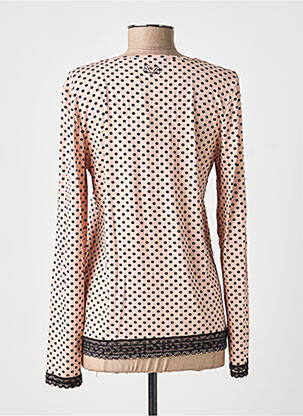 Top stretch manches longues rose PAUL BRIAL femme