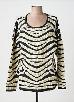 Pull coupe cintrée manches longues beige PAUL BRIAL femme
