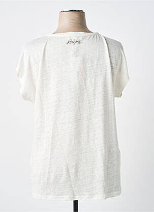 T-shirt imprimé fantaisie manches courtes blanc ANDAMIO femme