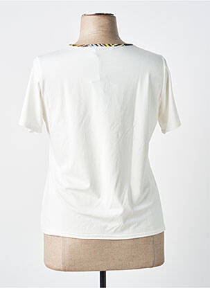 T-shirt stretch manches courtes blanc TELMAIL femme