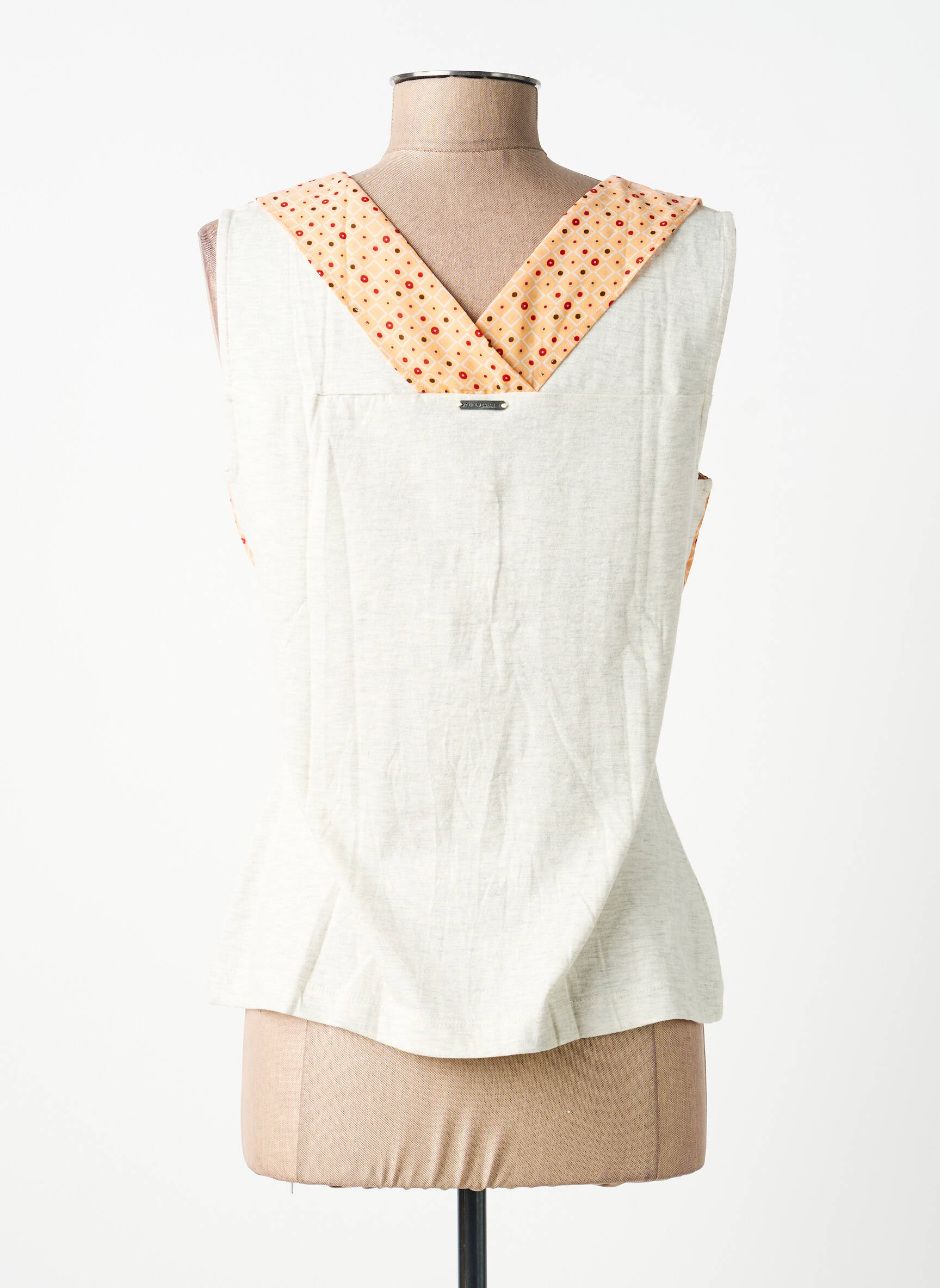 Top stretch sans manche orange ALICE ET BARNABE femme