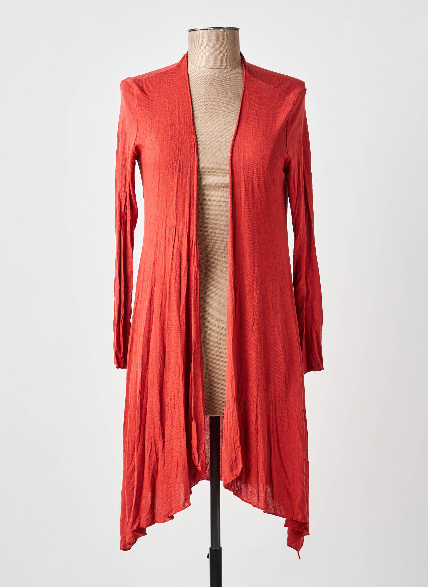Veste casual manches longues rouge BE FUN femme