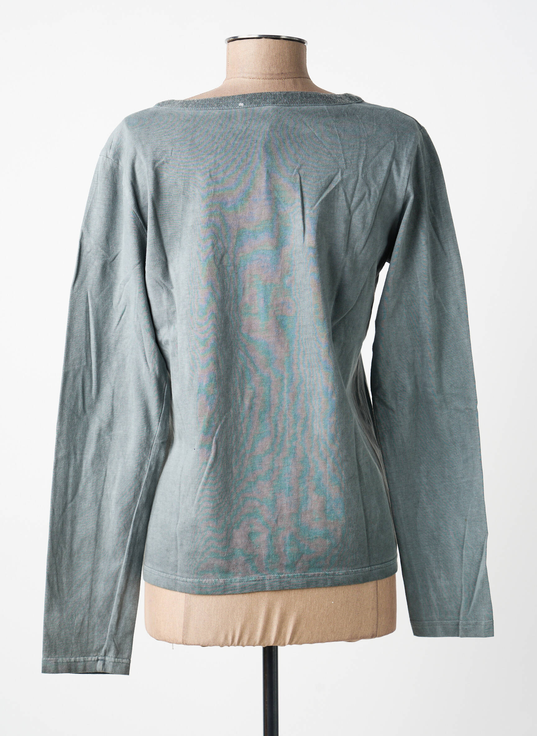 Top stretch manches longues gris PAUL BRIAL femme
