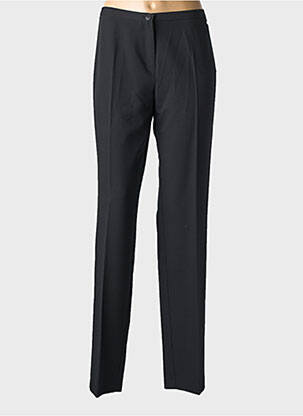 Pantalon droit stretch taille normale noir ANDAMIO femme