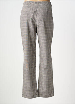 Pantalon droit fermeture zippée sous rabat boutonné taille normale gris LA FIANCEE DU PIRATE femme