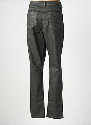 Pantalon droit stretch taille normale noir FLEUR DE SEL femme