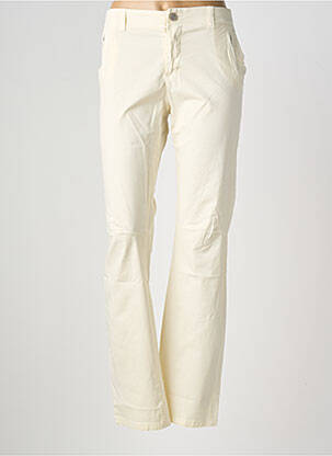 Pantalon droit stretch taille normale beige POUSSIERE D'ETOLE femme