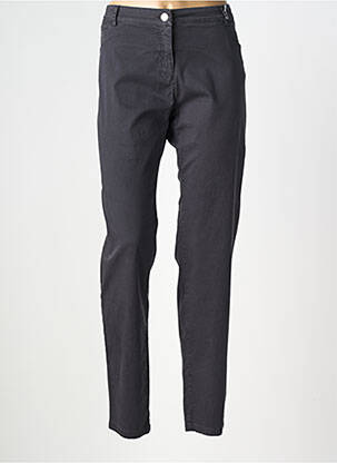 Pantalon droit stretch taille normale noir ANDAMIO femme