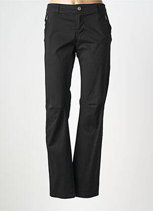 Pantalon droit stretch taille normale noir POUSSIERE D'ETOLE femme
