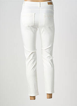 Pantalon 7/8 stretch taille normale blanc OLSEN femme
