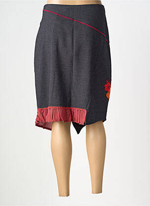 Jupe mi-longue stretch gris ALL BEAUTIFUL femme