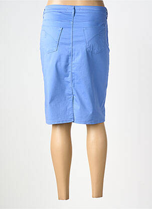 Jupe mi-longue stretch bleu TELMAIL femme