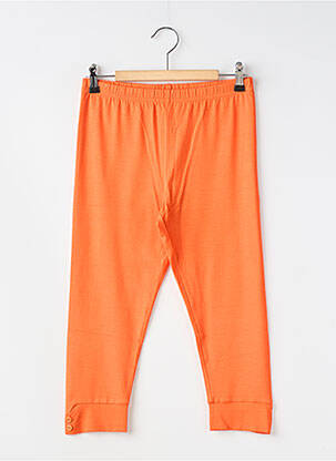 Corsaire stretch taille normale orange LAUREN VIDAL femme