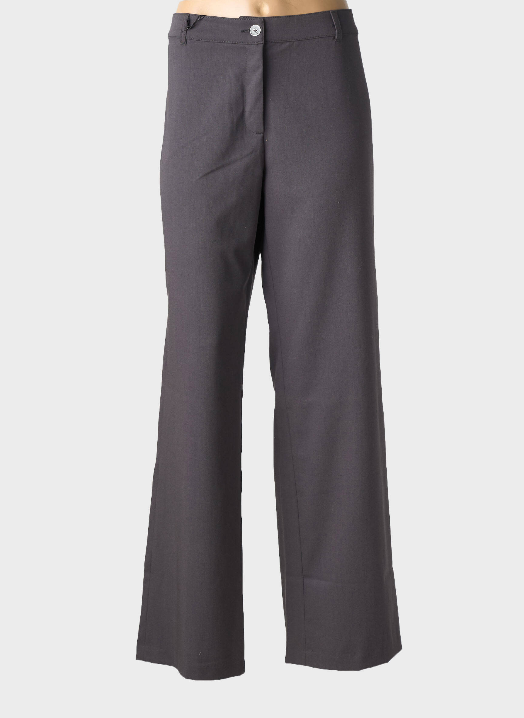 Pantalon droit stretch taille normale gris PAUL BRIAL femme