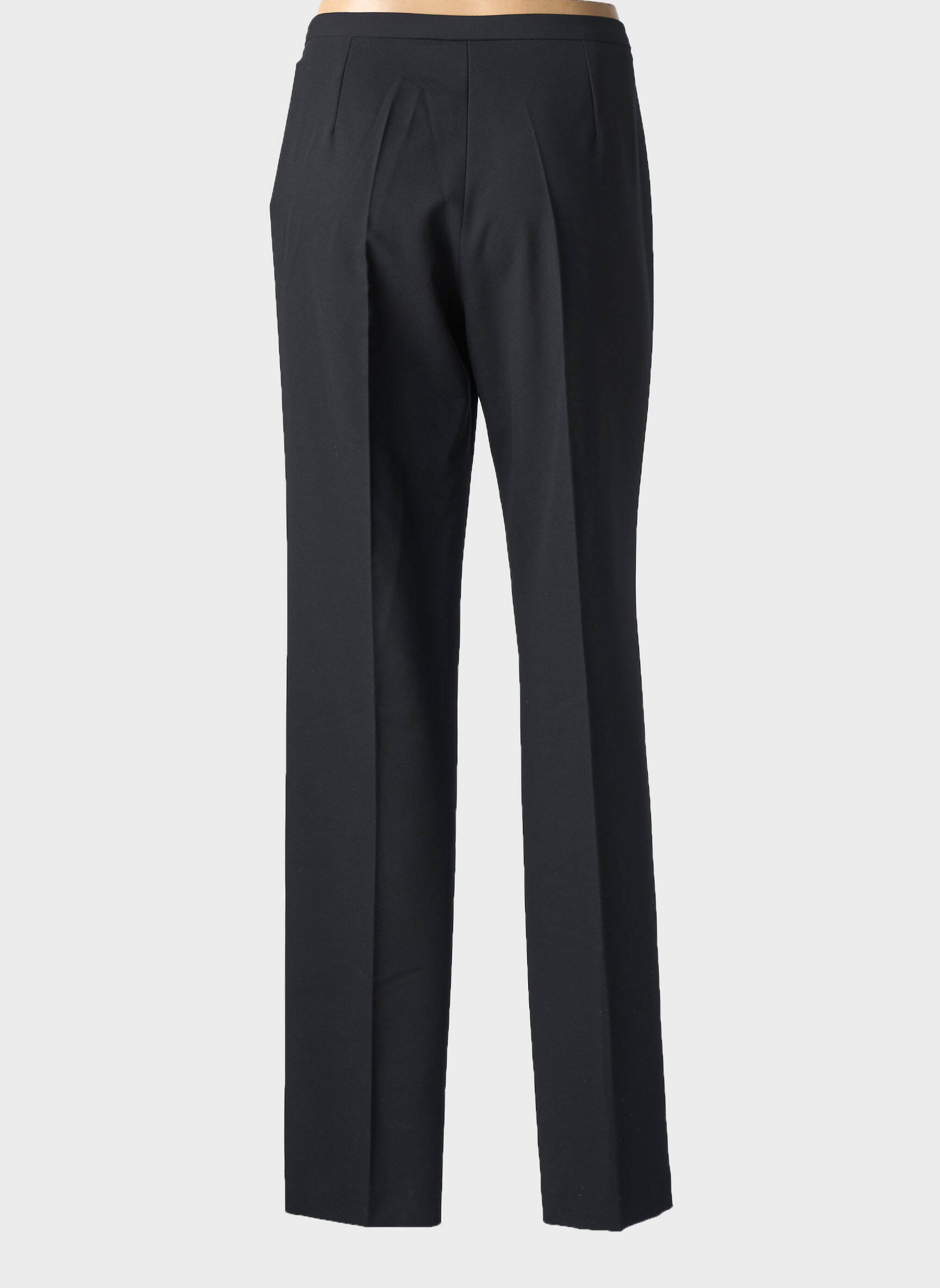 Pantalon droit stretch taille normale noir ANDAMIO femme
