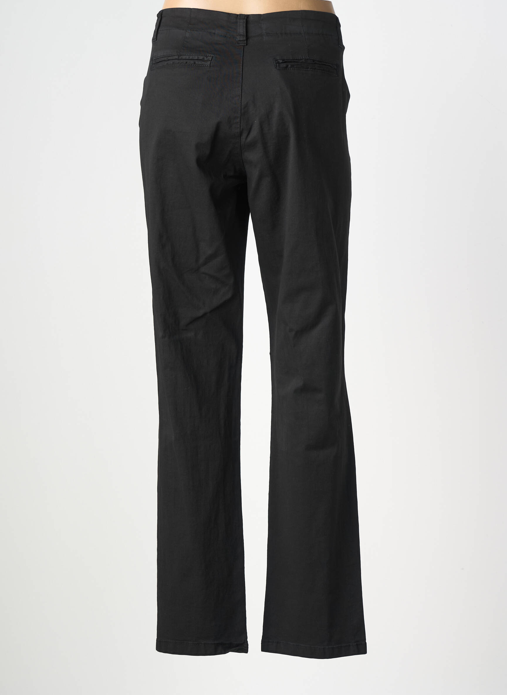 Pantalon droit stretch taille normale noir POUSSIERE D'ETOLE femme
