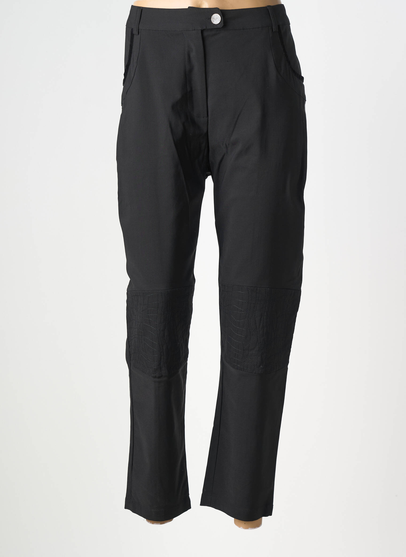 Pantalon droit stretch taille normale noir ALL BEAUTIFUL femme