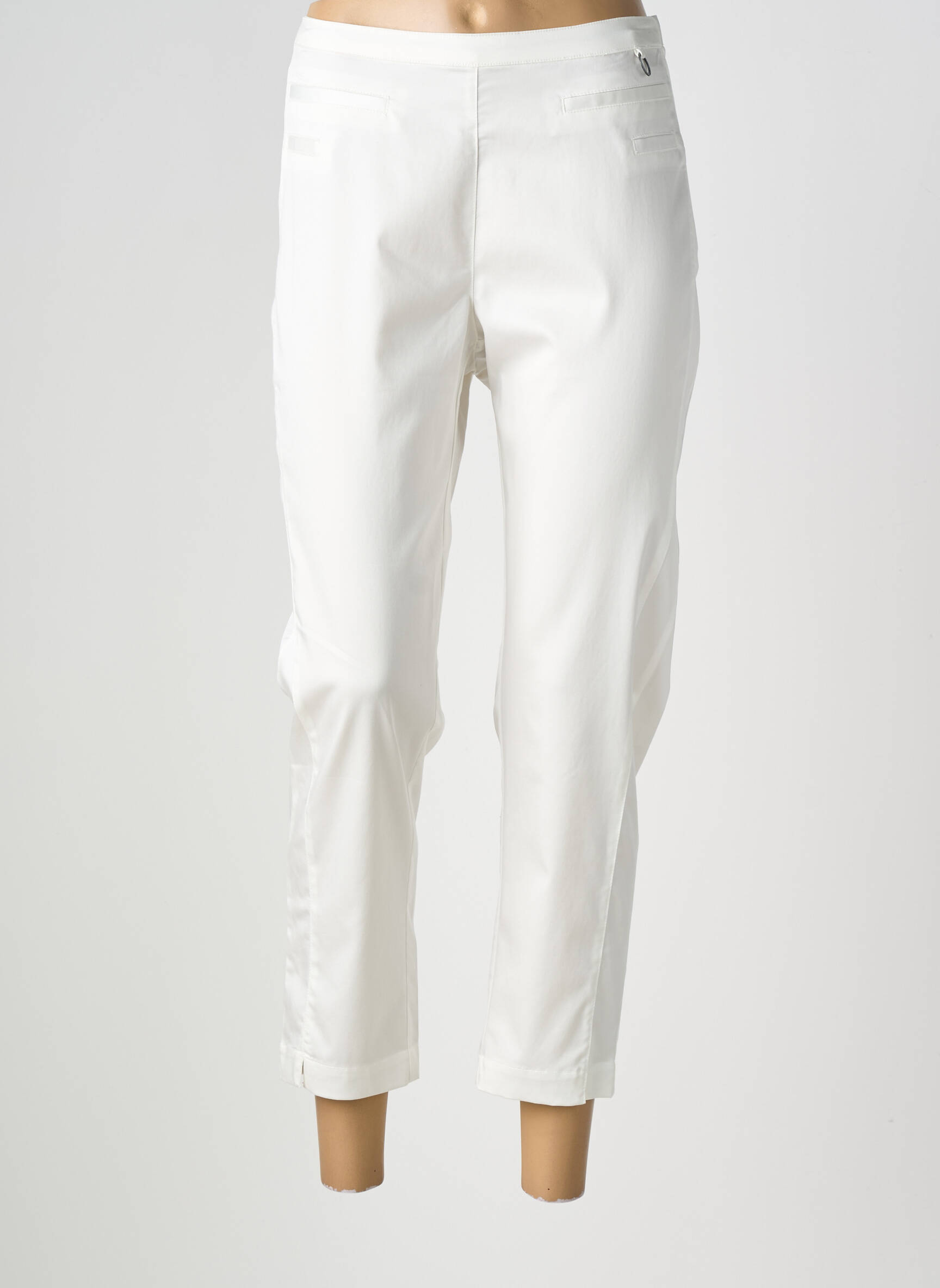 Pantalon 7/8 stretch taille normale blanc MADO ET LES AUTRES femme