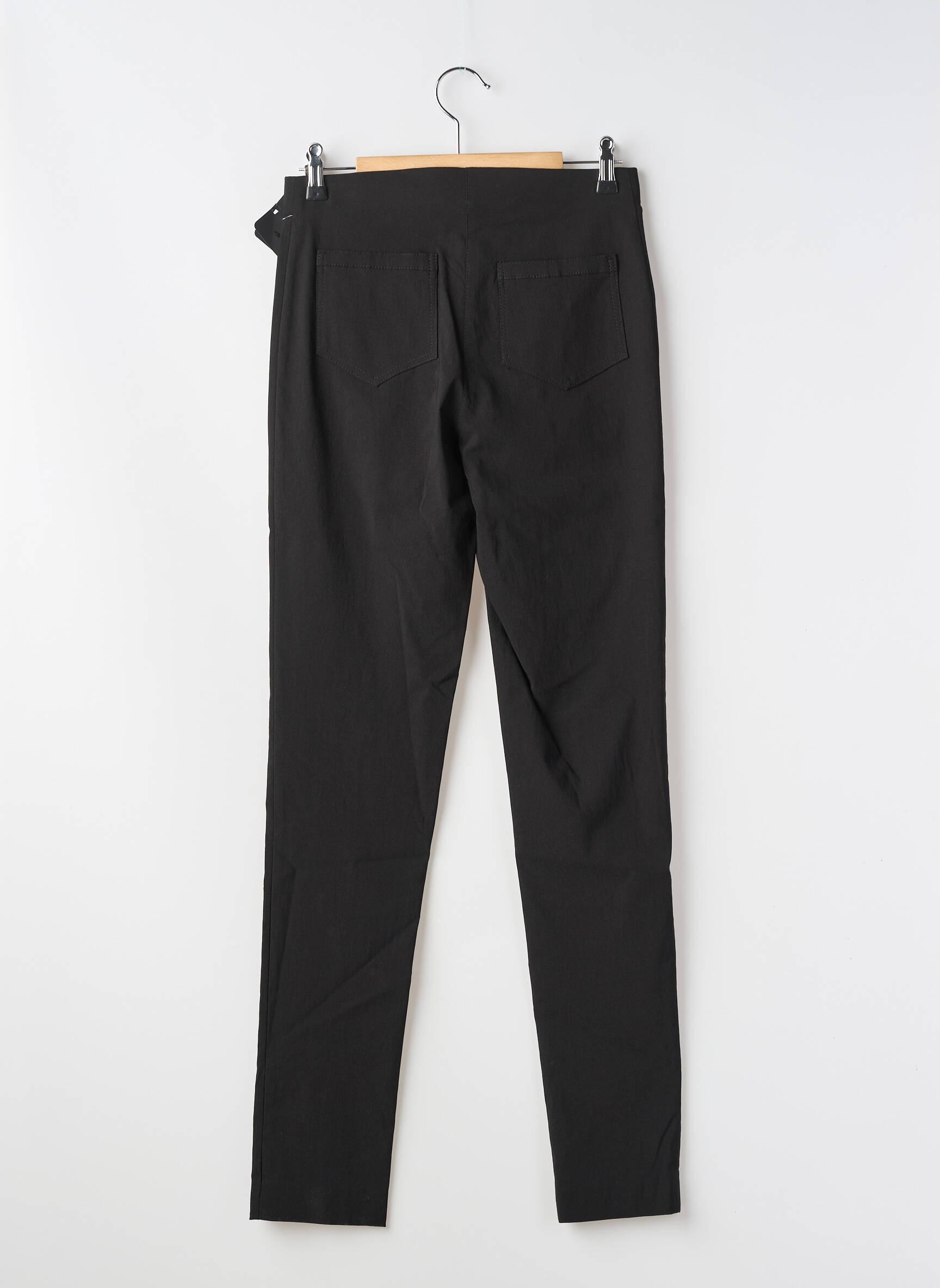 Pantalon slim taille élastique taille normale noir LAUREN VIDAL femme