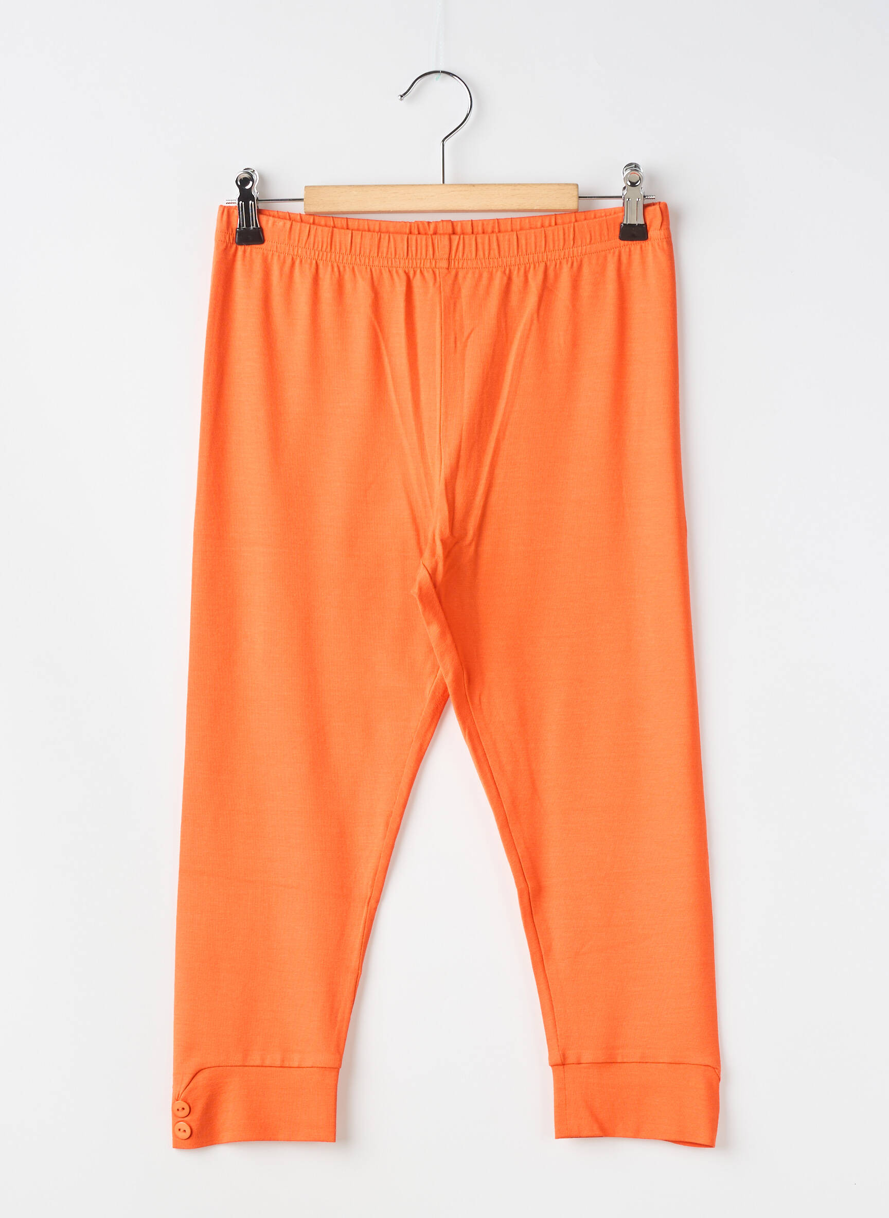 Corsaire stretch taille normale orange LAUREN VIDAL femme