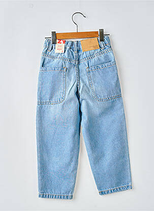 Jeans coupe large taille ajustable bleu ZY garçon