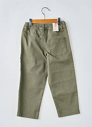 Pantalon droit coupe droite taille ajustable vert ZY garçon