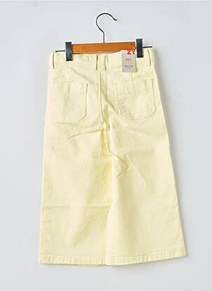 Pantalon large stretch taille ajustable jaune ZY fille