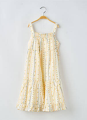 Robe courte imprimé fantaisie sans manche jaune ZY fille