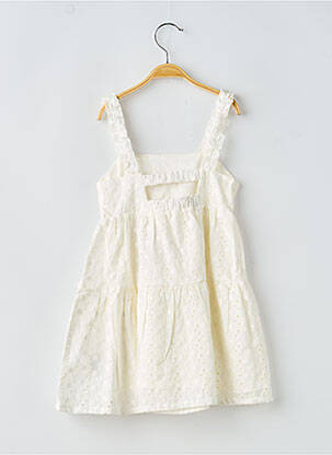 Robe courte doublure sans manche blanc ZY fille