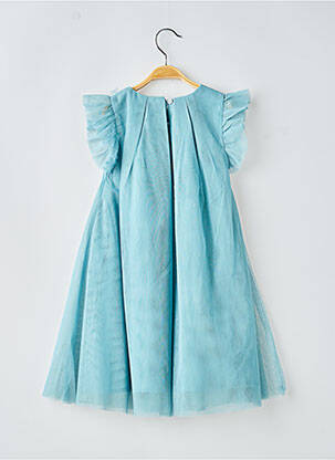 Robe courte doublure manches courtes bleu ZY fille