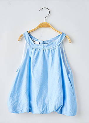 Top sans manche sans manche bleu MINI MIGNON fille