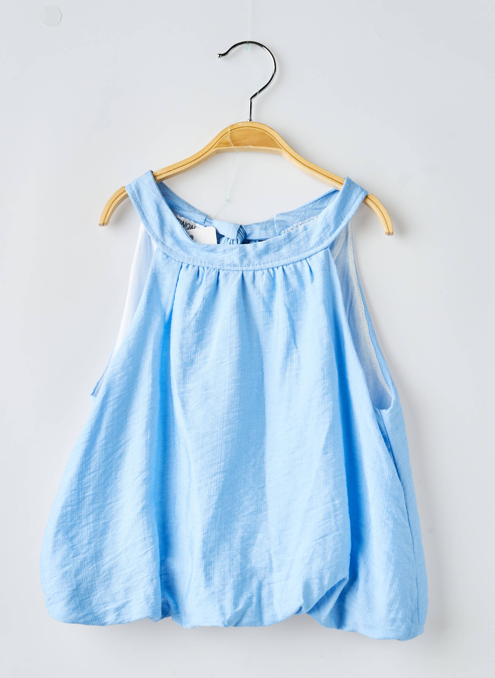 Top sans manche sans manche bleu MINI MIGNON fille