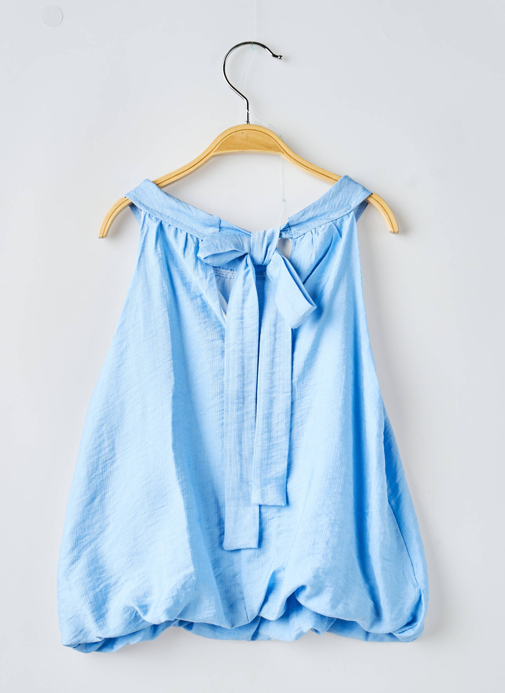 Top sans manche sans manche bleu MINI MIGNON fille