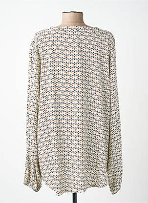 Blouse tissage popeline manches longues beige SOYACONCEPT femme