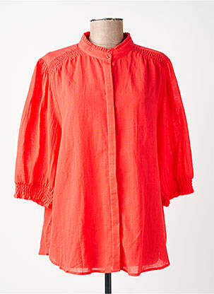Chemisier coupe droite manches 3/4 rouge SOYACONCEPT femme