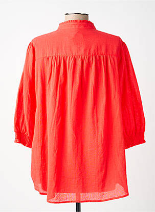 Chemisier coupe droite manches 3/4 rouge SOYACONCEPT femme