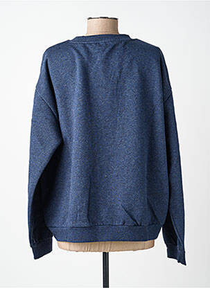 Sweat-shirt broderie manches longues bleu SOYACONCEPT femme