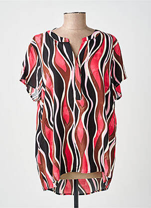 Top imprimé fantaisie manches courtes rouge SOYACONCEPT femme