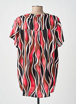 Top imprimé fantaisie manches courtes rouge SOYACONCEPT femme