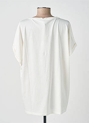 T-shirt sérigraphie floquée manches courtes blanc SOYACONCEPT femme