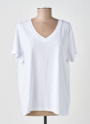 T-shirt coupe droite manches courtes blanc SOYACONCEPT femme